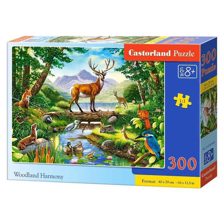 Пъзел Castorland, Горски животни, 300 части