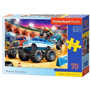 Puzzle Castorland, Monster Truck Show, 70 piese Puzzle Castorland, Monster Truck Show, 70 piese