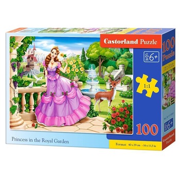 Puzzle Castorland, Printesa in Gradina Regala, 100 piese Puzzle Castorland, Printesa in Gradina Regala, 100 piese