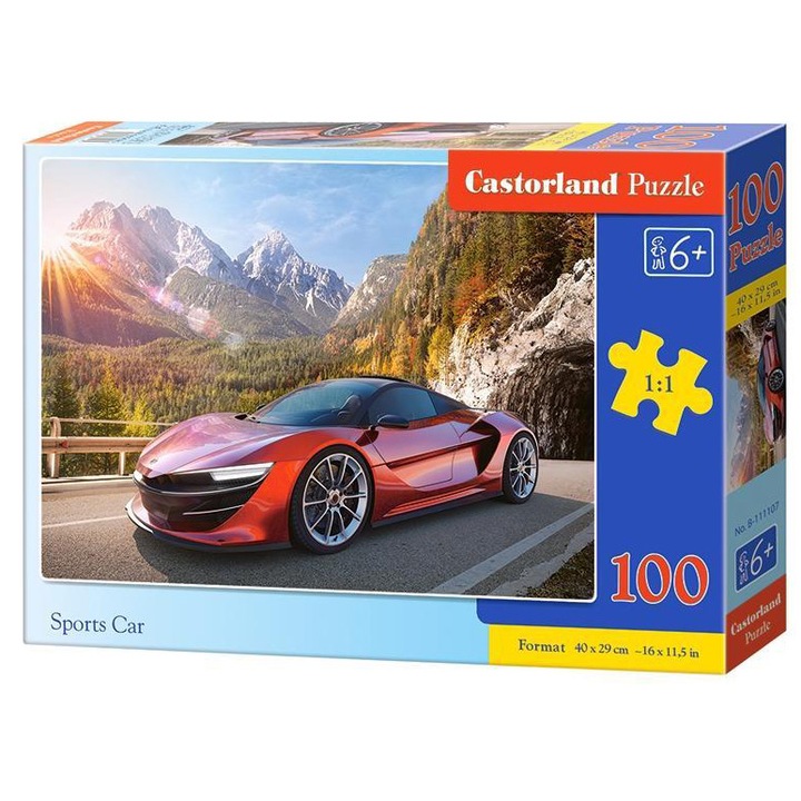 Puzzle Castorland, Masina Sport, 100 piese