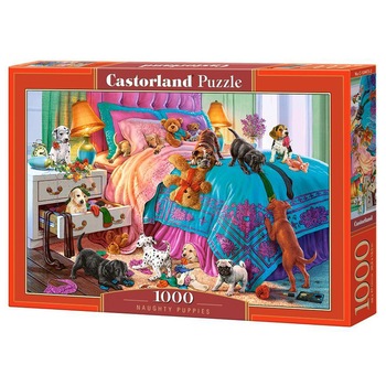Puzzle Castorland, Catelusi Nazdravani, 1000 piese Puzzle Castorland, Catelusi Nazdravani, 1000 piese