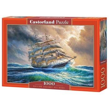 Puzzle Castorland, Vas pe Mare Agitata, 1000 piese