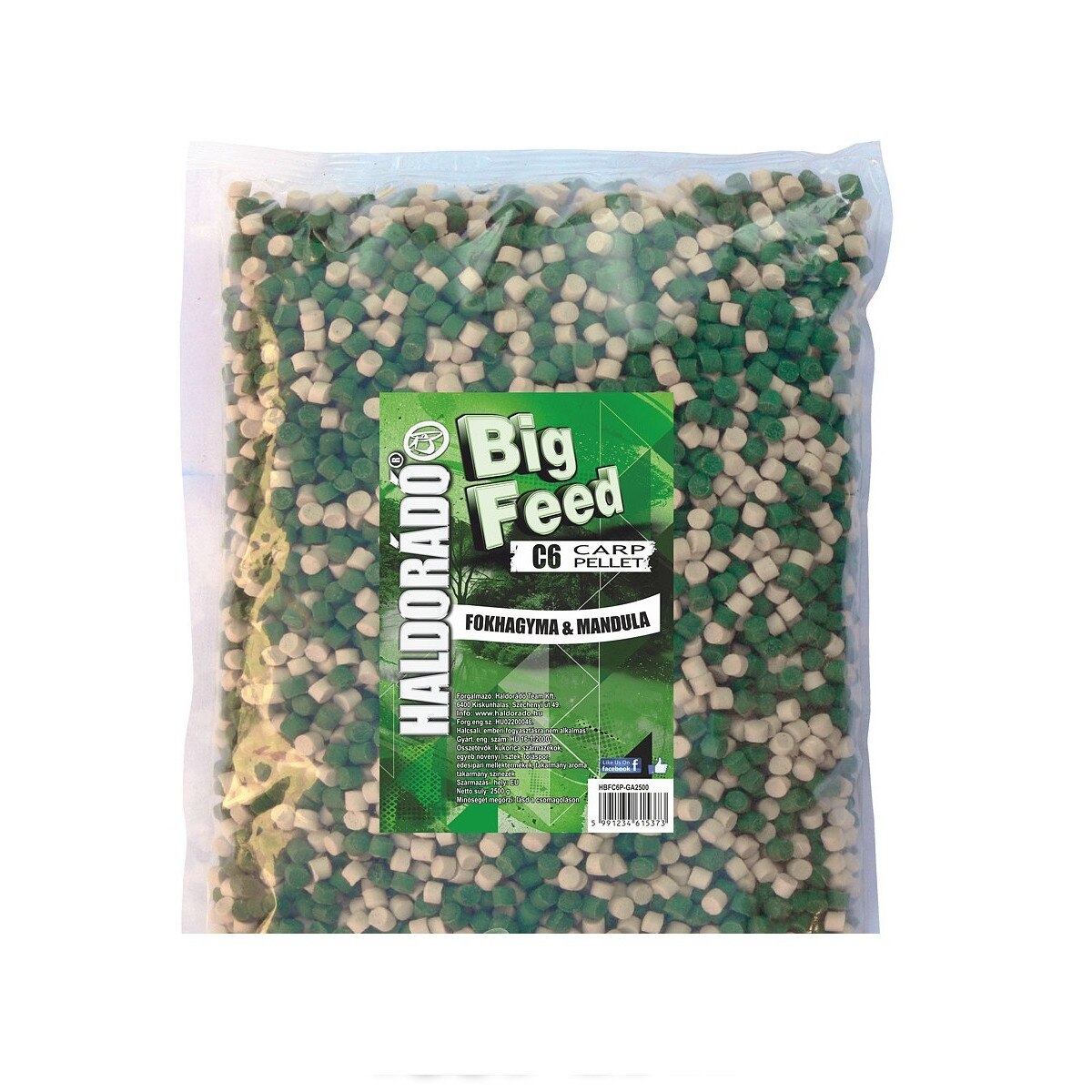 Pelete,Haldorado,Big Feed - C6 Pellet - Usturoi & Migdale 2,5 kg