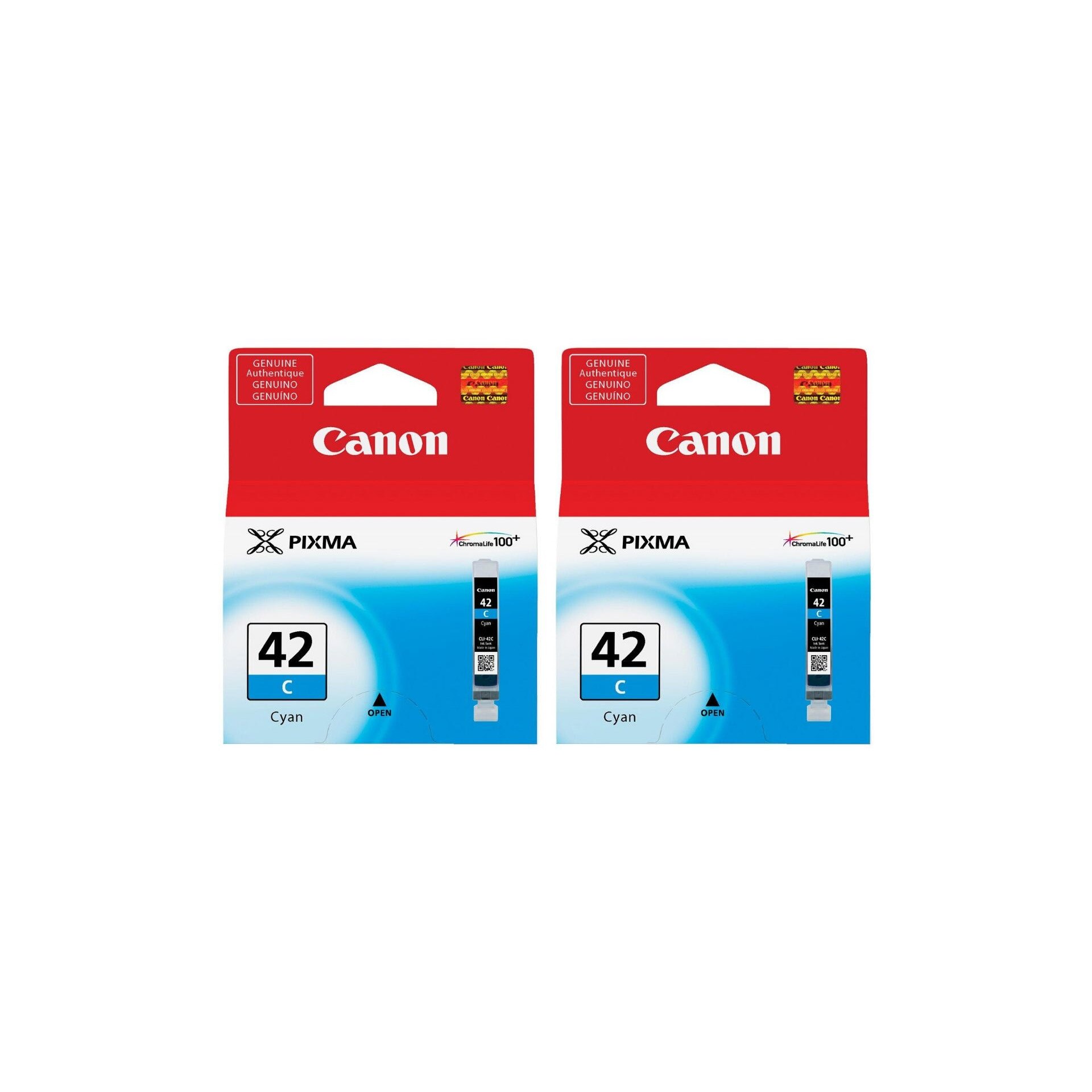 Pachet cartuse cerneala CLI-42C cyan x2 Canon original