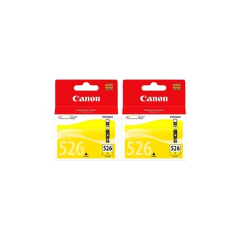 Pachet cartuse cerneala CLI-526Y galben x2 Canon original 900 pagini Pachet cartuse cerneala CLI-526Y galben x2 Canon original 900 pagini