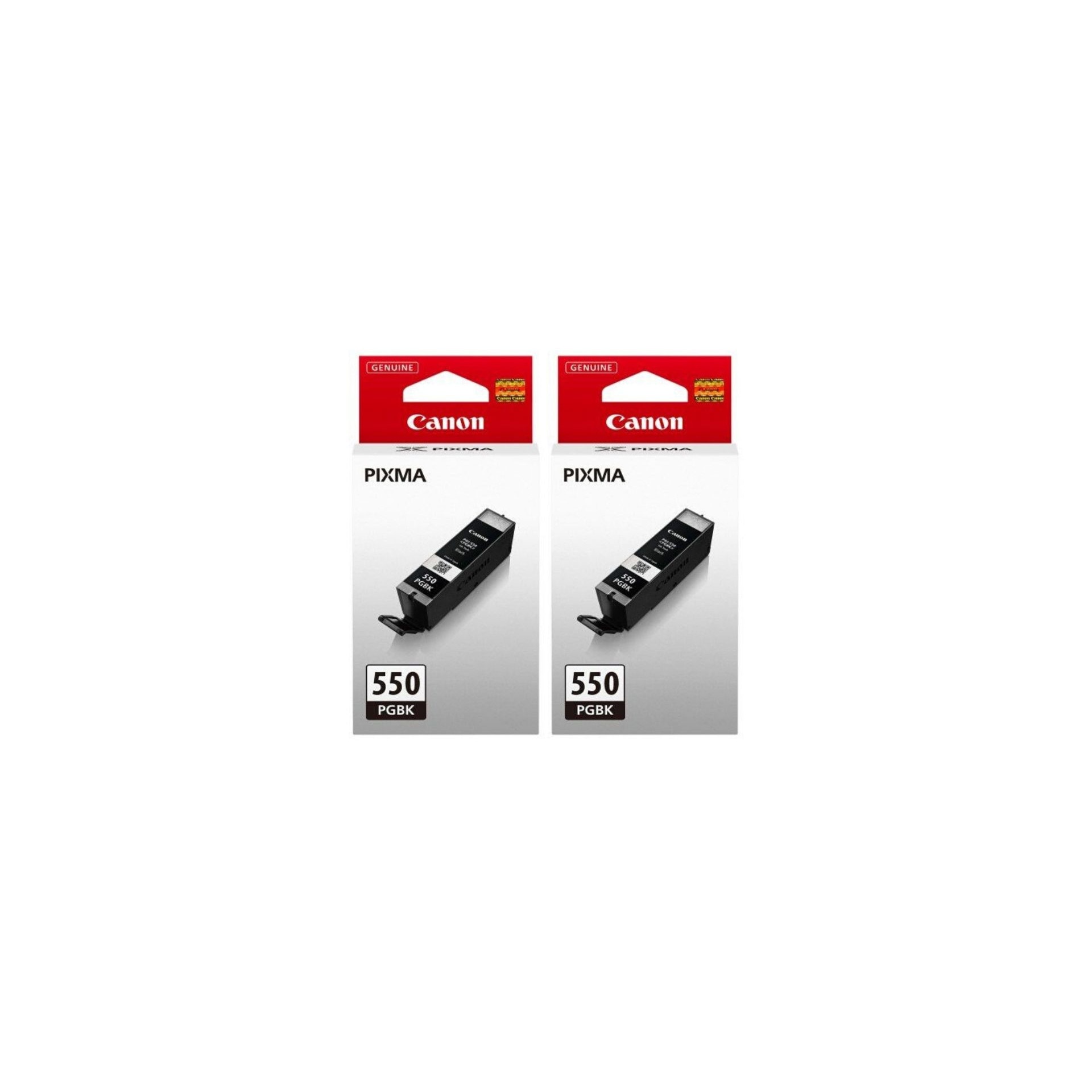 Pachet cartuse cerneala PGI-550BK negru x2 Canon original 600 pagini