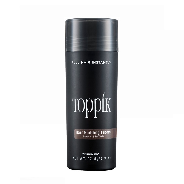 Фибри за рядка коса TOPPIK, пудра, Тъмен сатен, 27гр