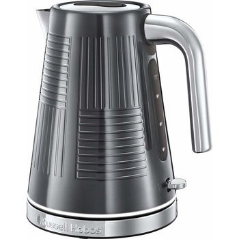 Fierbator Russell Hobbs Geo Steel 25240-70, 2400 W, 1,7 L, Fierbere rapida, Gri Fierbator Russell Hobbs Geo Steel 25240-70, 2400 W, 1,7 L, Fierbere rapida, Gri