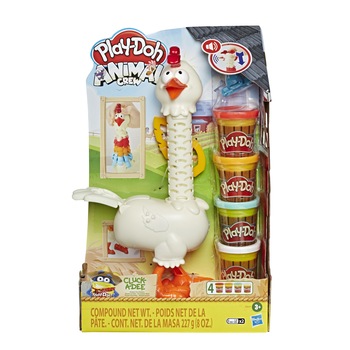 Set Play-Doh - Animal Crew: Puiul cu pene colorate Set Play-Doh - Animal Crew: Puiul cu pene colorate