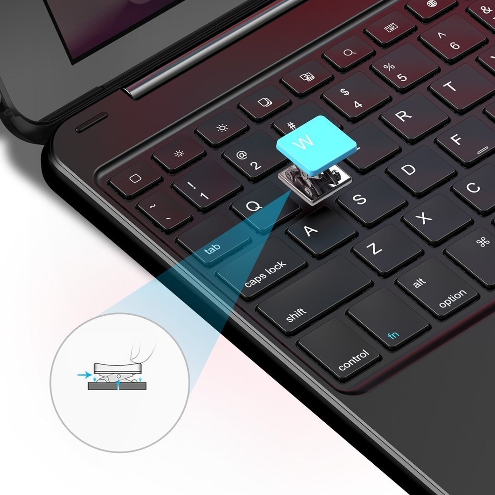 Husa cu Tastatura BlueTooth 4.0 Dux Ducis pentru Apple iPad Air 3 (2019) 10.5", Negru