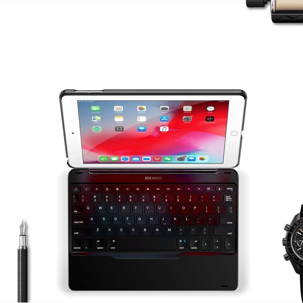Husa cu Tastatura BlueTooth 4.0 Dux Ducis pentru Apple iPad Air 3 (2019) 10.5", Negru