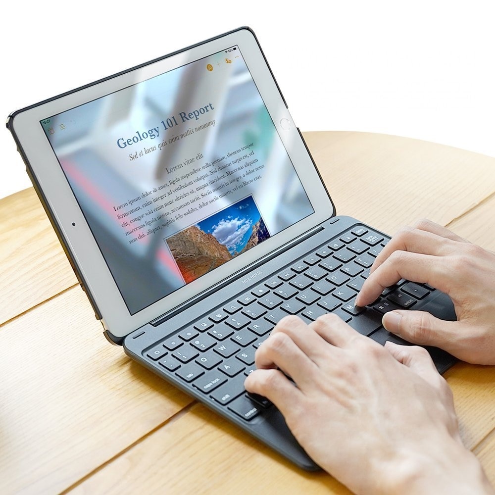 Husa cu Tastatura BlueTooth 4.0 Dux Ducis pentru Apple iPad Air 3 (2019) 10.5", Negru