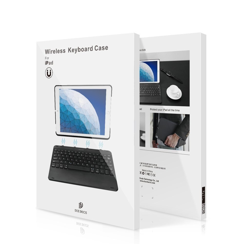 Husa cu Tastatura BlueTooth 4.0 Dux Ducis pentru Apple iPad Air 3 (2019) 10.5", Negru
