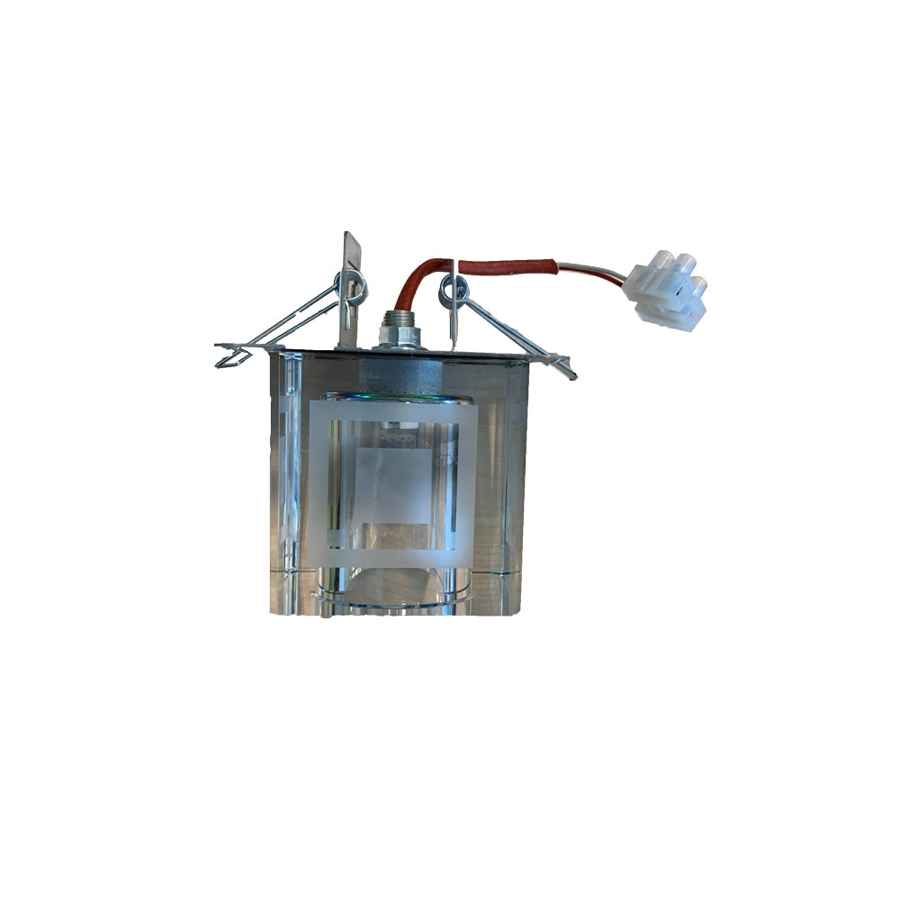 Spot patrat cu model sticla cromat bec 2.5W inclus