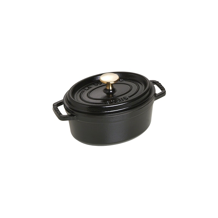 Овална тенджера Cocotte, чугун, 17cm/1L, черна - Staub
