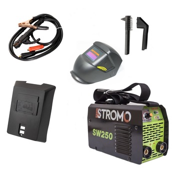 Invertor/Aparat De Sudura Stromo-Campion MMA-250A + Masca De Sudura Heliomata Invertor/Aparat De Sudura Stromo-Campion MMA-250A + Masca De Sudura Heliomata