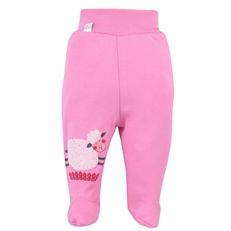 Pantaloni cu botosei pentru fete Koala Farma 08-156R, Roz, 62 cm