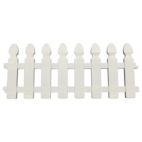 Set gard pentru gradina Strend Pro F7052, 4 buc, Lungime totala 2m, alb