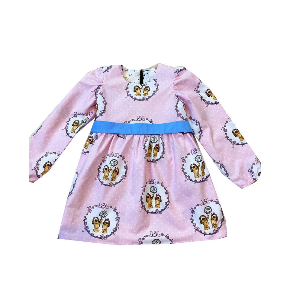 Rochie fetita,Bella, reversibila, model daria dogs