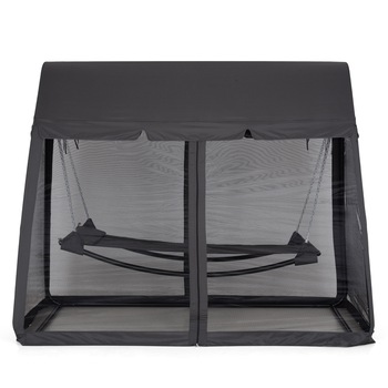 Hamac gradina/terasa cu plasa de tantari Maison Mex HALIE 233x137x202Hcm negru/gri Hamac gradina/terasa cu plasa de tantari Maison Mex HALIE 233x137x202Hcm negru/gri