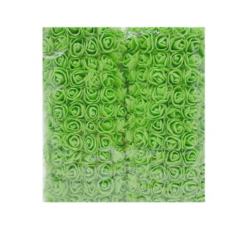 Set de 144 trandafiri de spuma, de 2 cm, verde Set de 144 trandafiri de spuma, de 2 cm, verde