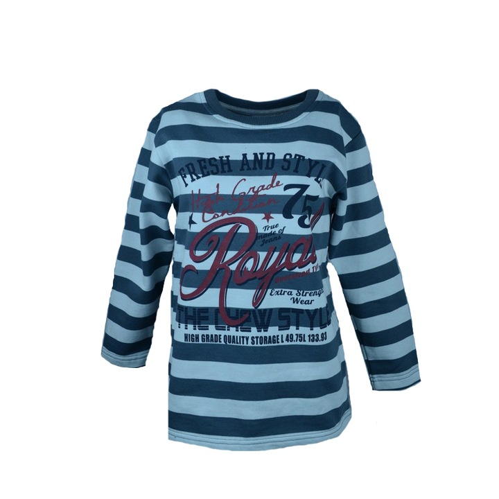 Bluza cu maneca lunga pentru baieti Wendee DK101304-1B-122, Multicolor 122 CM