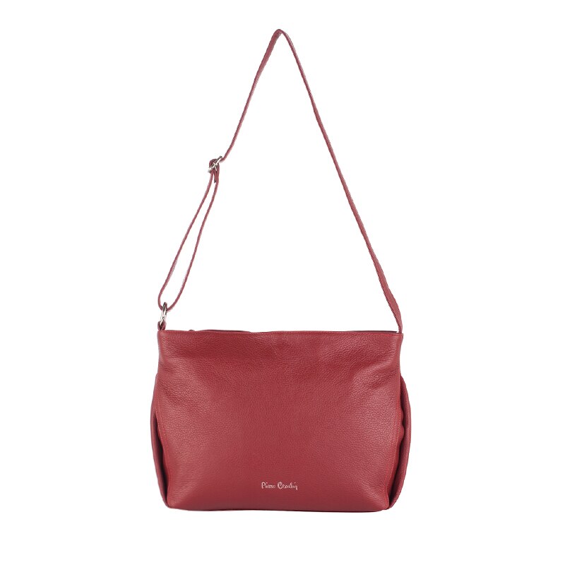 Geanta de umar, Pierre Cardin, PCL1777A, Piele naturala, Visiniu