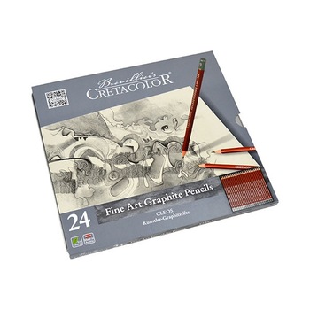 Set 24 creioane grafit Cleos Cretacolor Set 24 creioane grafit Cleos Cretacolor