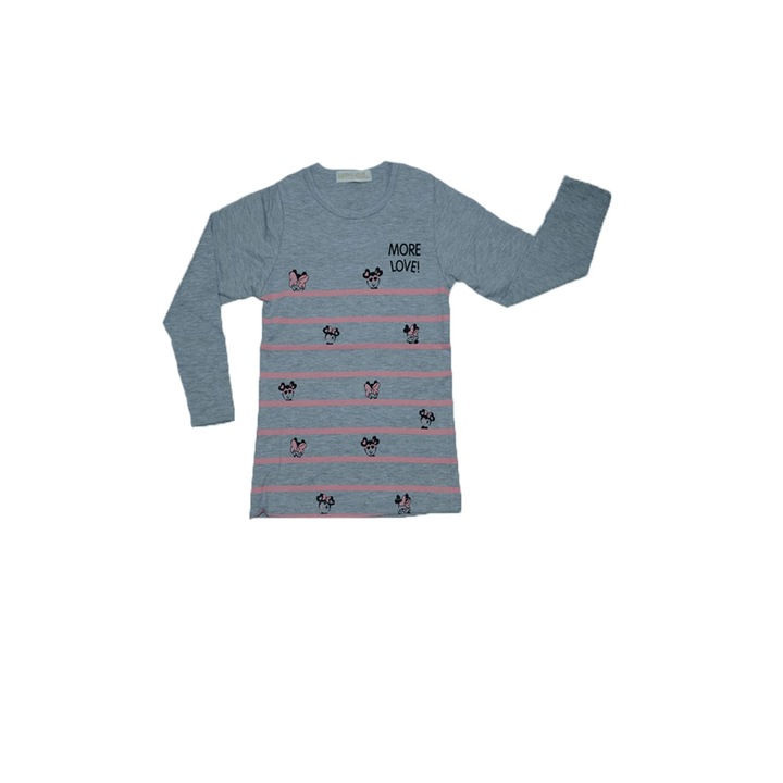 Bluza cu maneca lunga pentru fete Happy House WB-2001G-98, Gri 13897