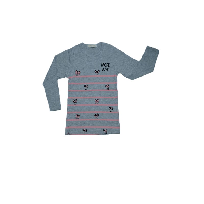 Bluza cu maneca lunga fetite Happy House WB-2001G, Gri