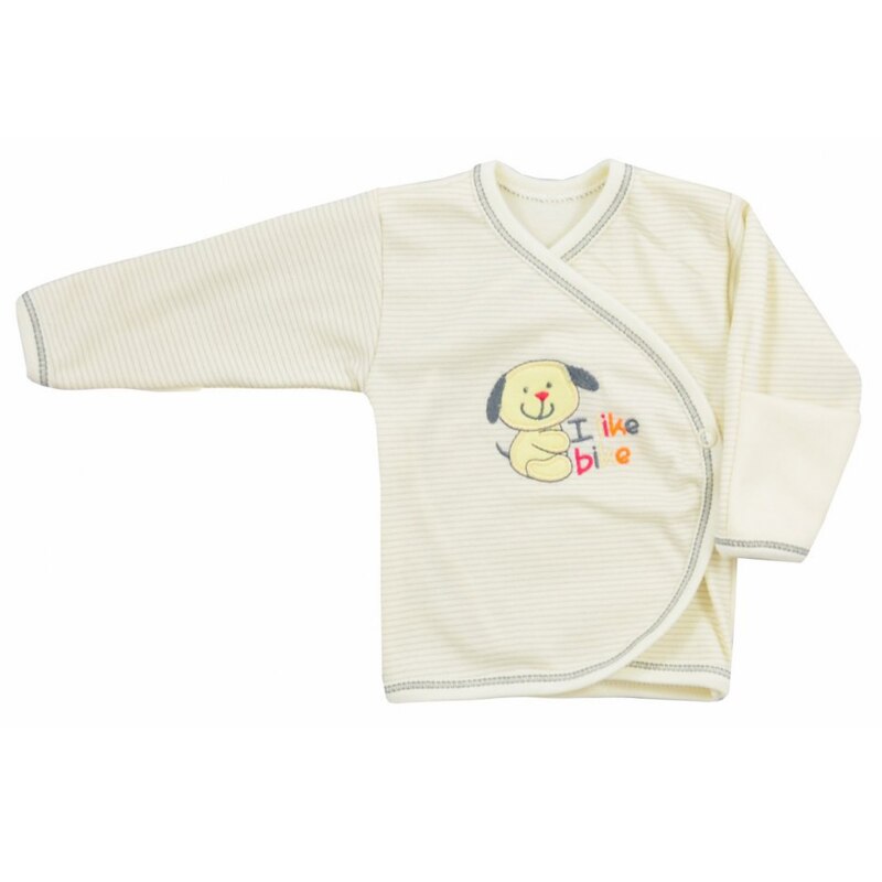 Bluza cu maneca lunga pentru bebelusi Koala Bike 3287C1, Crem, 62 cm