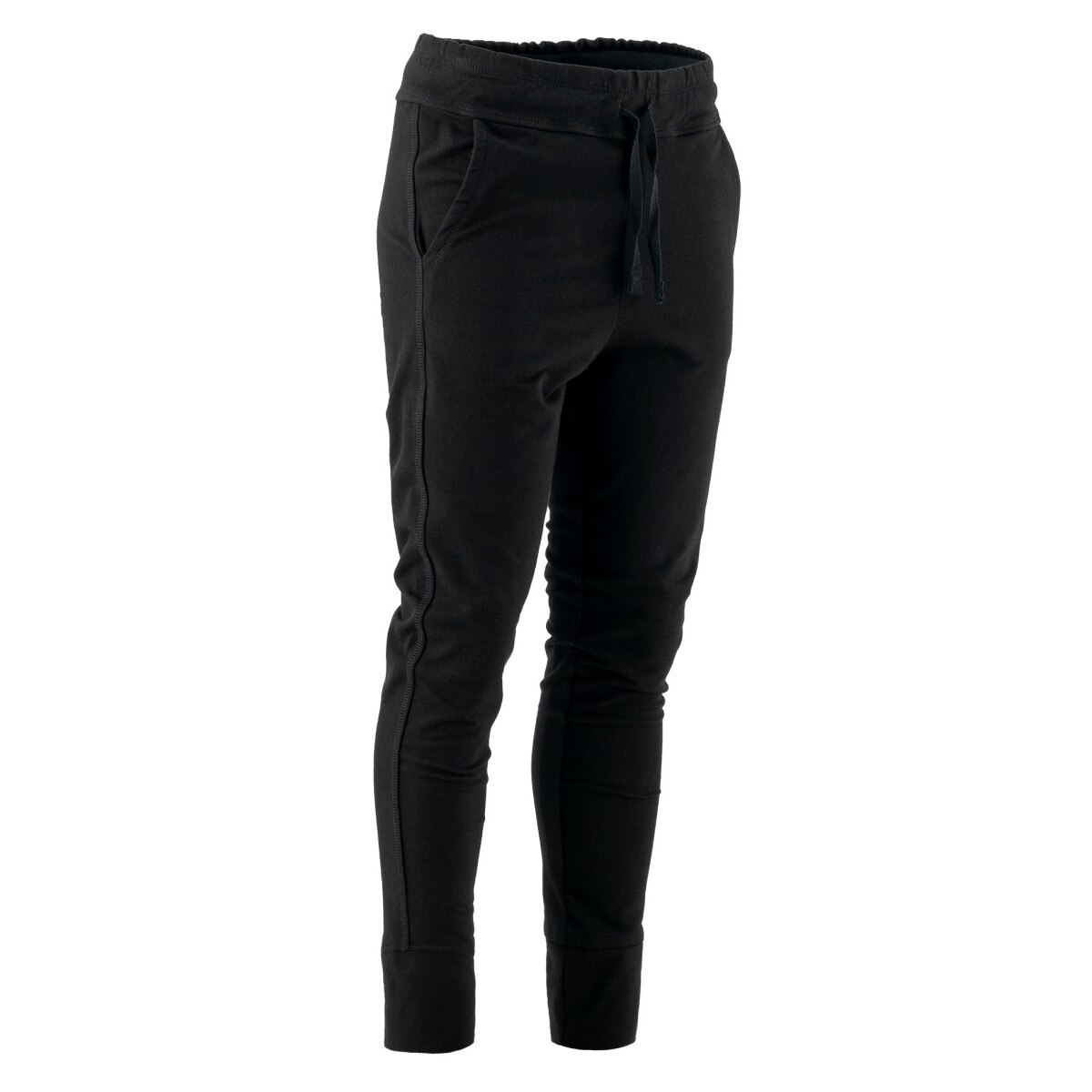 Pantaloni sport cu tur, Kara, bumbac, Negru