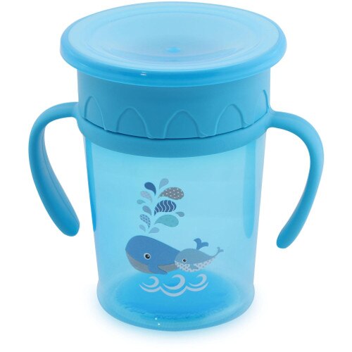 Cana Lorelli de Tranzitie All Around Cup 360 grade, 12 luni+, 270 ml, Albastru