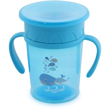 Cana Lorelli de Tranzitie All Around Cup 360 grade, 12 luni+, 270 ml, Albastru Cana Lorelli de Tranzitie All Around Cup 360 grade, 12 luni+, 270 ml, Albastru
