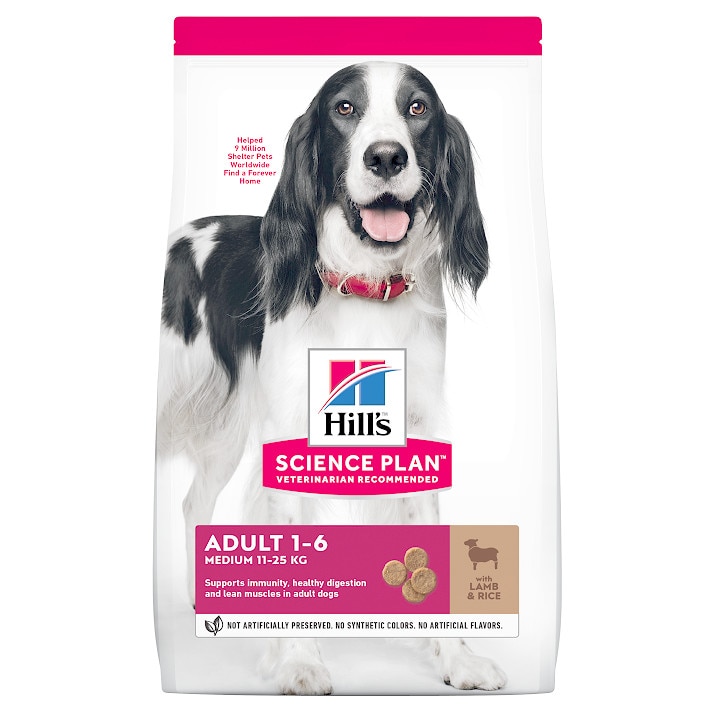 Hrana Uscata pentru Caini, Hill's SP Canine Mediu Adult Miel&Orez, 2,5 Kg