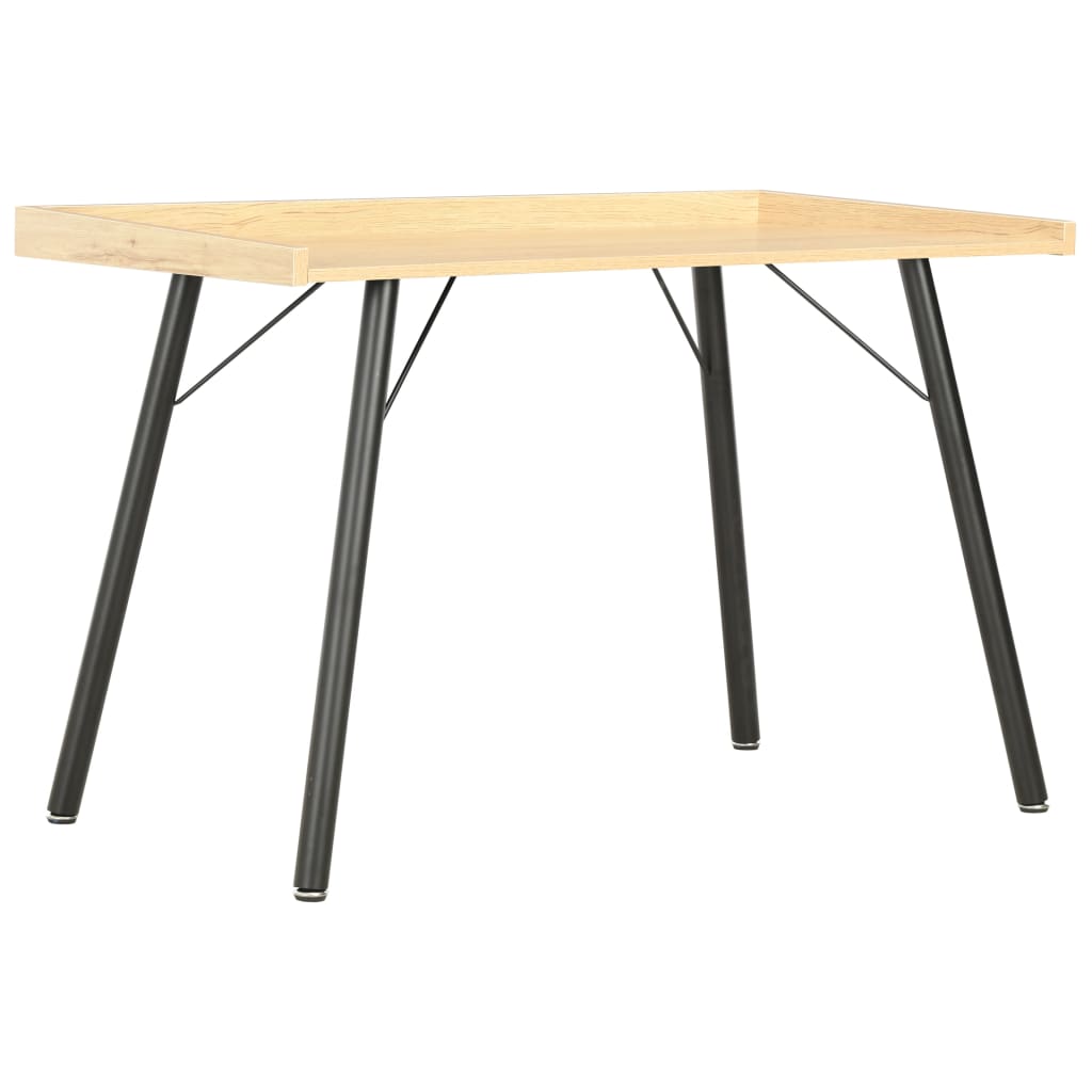 Birou, vidaXL, PAL/Otel, 90 x 50 x 79 cm, Maro deschis
