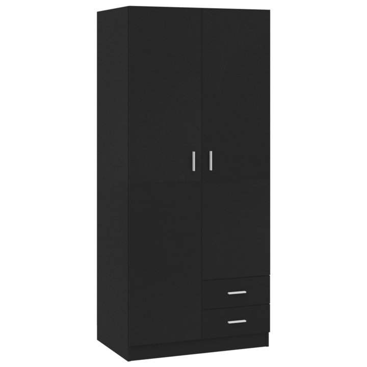 Dulap vidaXL, PAL, 80x52x180 cm, Negru