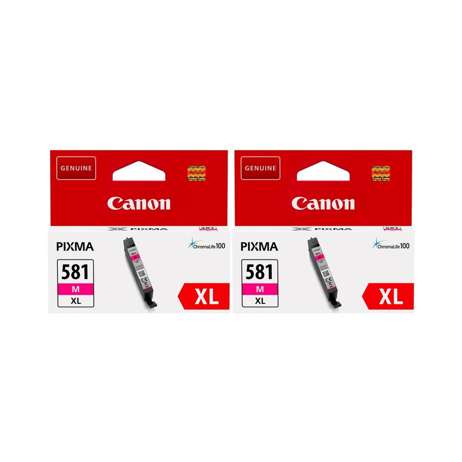 Pachet cartuse cerneala CLI-581M XL magenta x2 Canon original 950 pagini