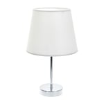 Настолна лампа EL LTD 2067/CH D337, Хром/бял