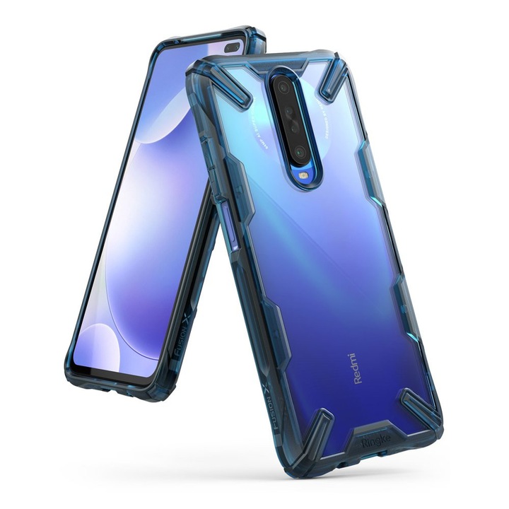 Ringke Fusion X tartós PC-tok Xiaomi Redmi K30 / Poco X2-hez, kék