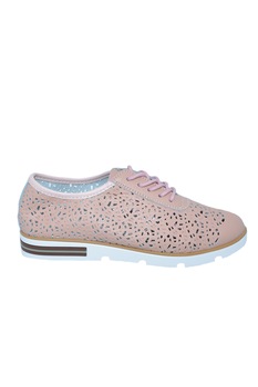 Pantofi dama cu perforatii si siret,D&J Exclussive,roz Pantofi dama cu perforatii si siret,D&J Exclussive,roz