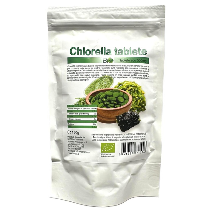 Chlorella - 500 mg BIO (300 tablete)