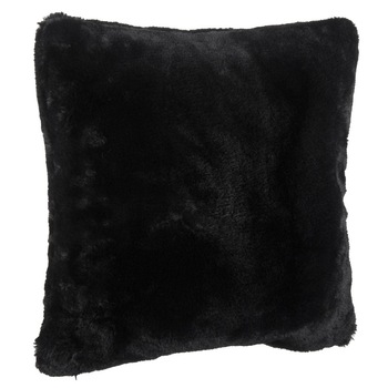 Perna moale, sub forma de patrat, neagra, 40 x 40 centimetri Perna moale, sub forma de patrat, neagra, 40 x 40 centimetri