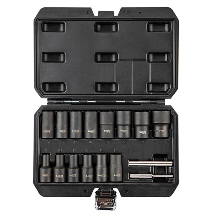 Set extractoare suruburi deteriorate 1/2", NEO TOOLS, 11-920, 16 piese