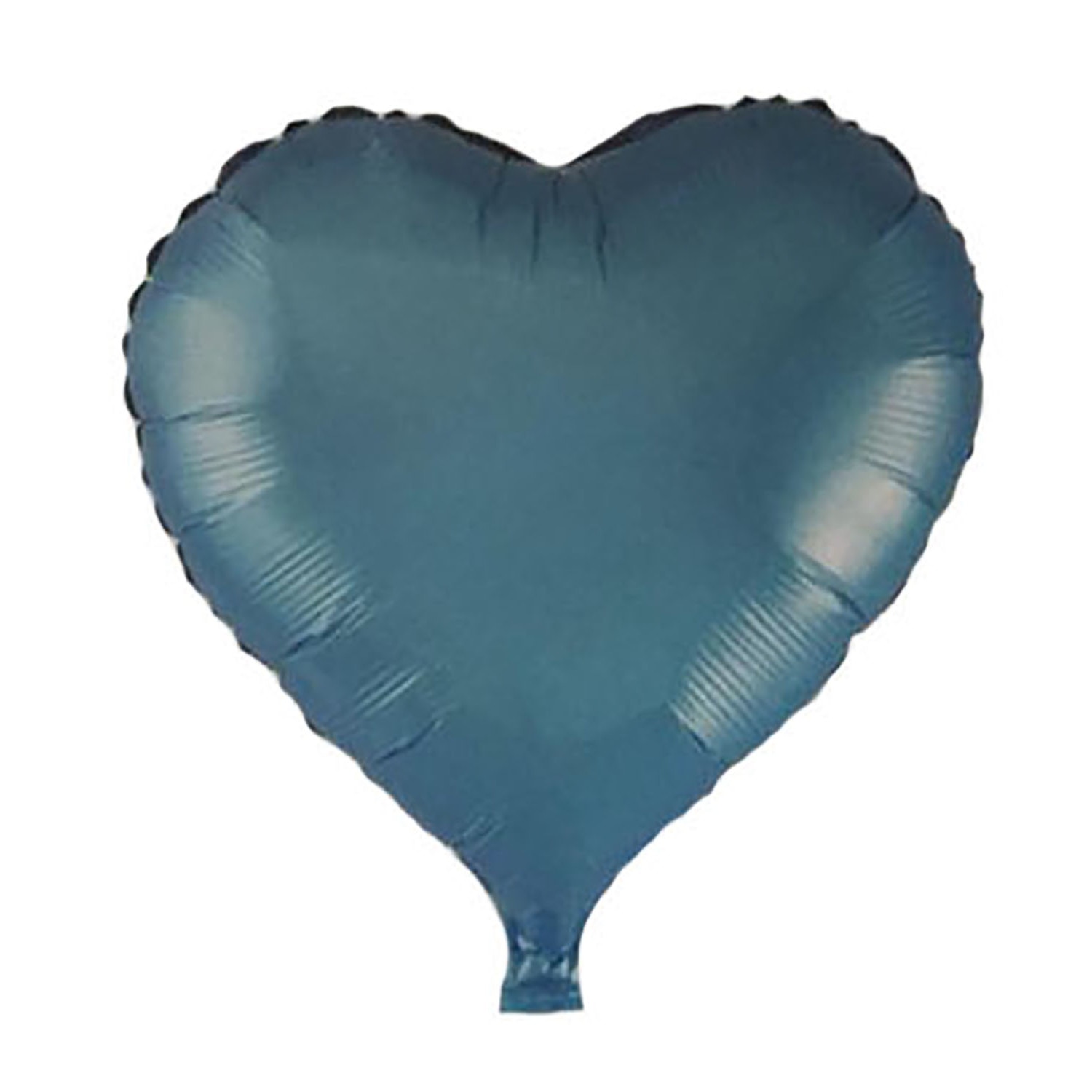 Set trei baloane inimioara 25X25 cm din folie lucioasa bleu - HeartBleu