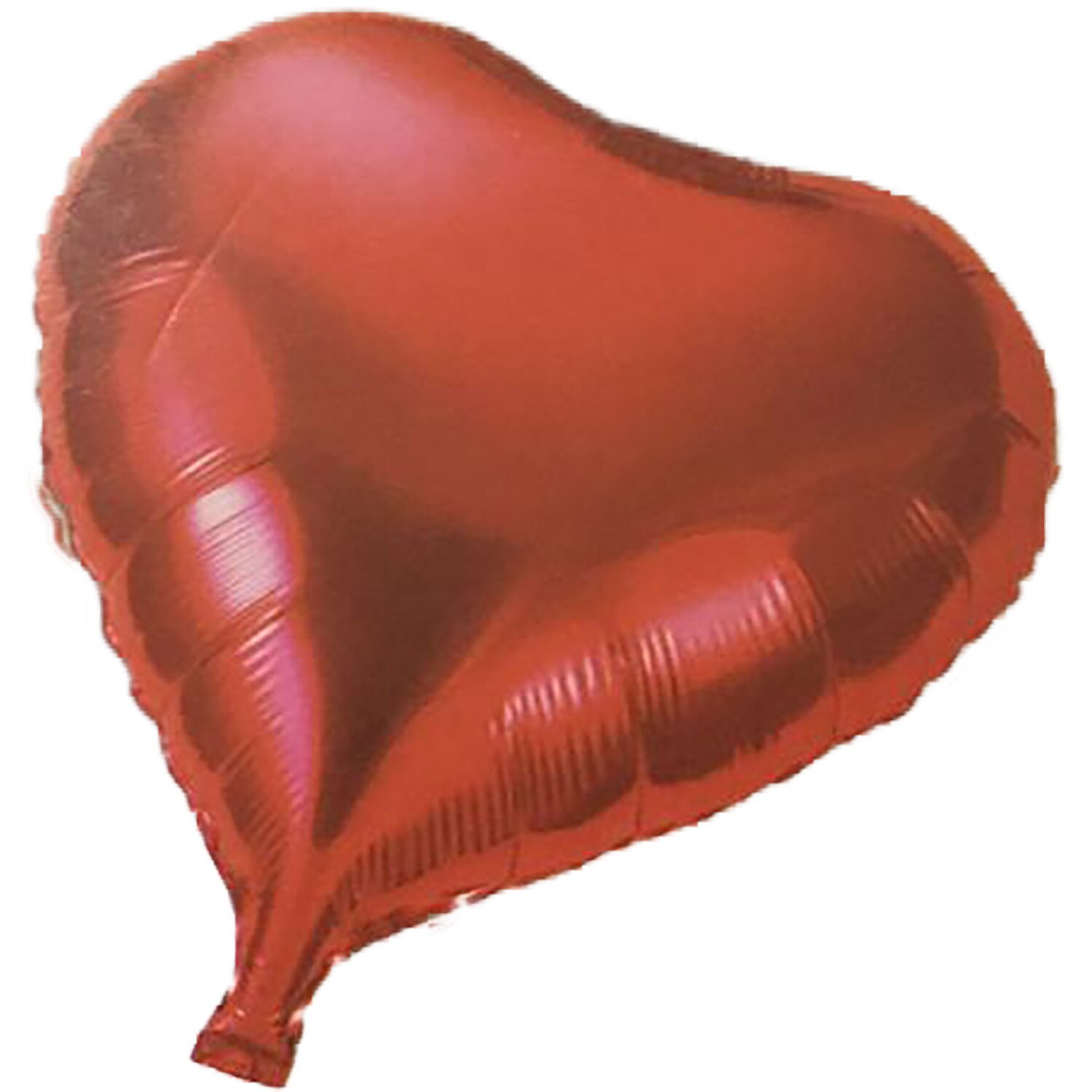 Set trei baloane inimioara 25X25 cm din folie lucioasa rosie - HeartRed