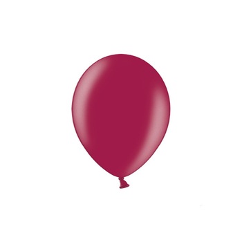 Baloane latex rotunde metalizate, Deco, Grena, 27cm, 50 buc/set Baloane latex rotunde metalizate, Deco, Grena, 27cm, 50 buc/set
