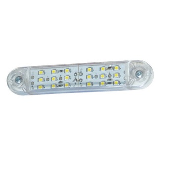 Lampa gabarit cu 18 LED 12V-24V Alba TIP was Lampa gabarit cu 18 LED 12V-24V Alba TIP was