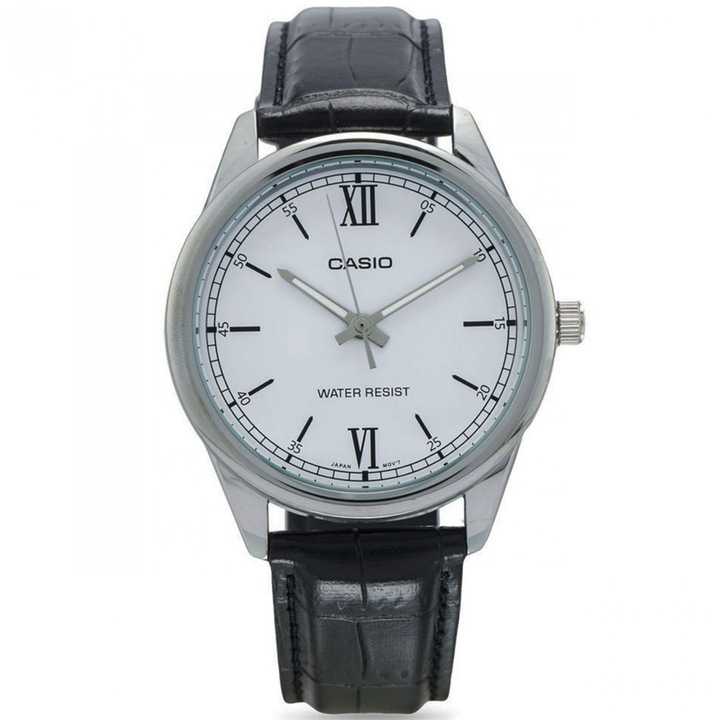 Дамски часовник, Casio, Collection LTP-V0 LTP-V005GL-9B, Бял, Черен