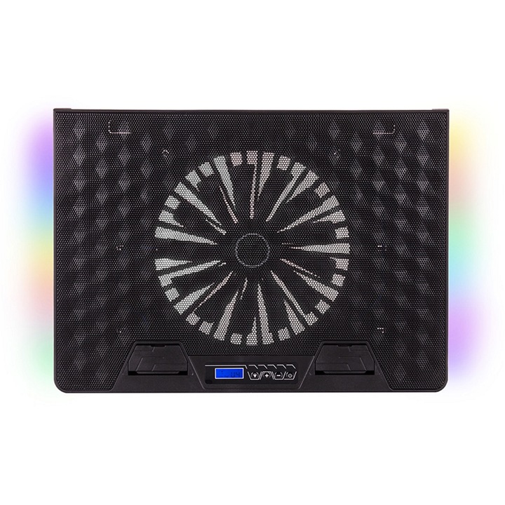 Охладител за лаптоп Tracer, Gamezone Wing 17.3 ", Черен, RGB